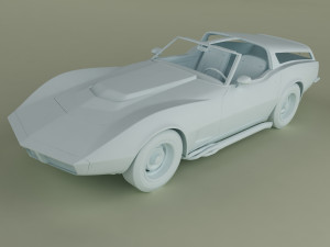 chevrolet corvette sports wagon 3D Модель