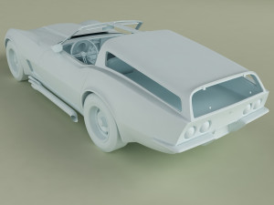 chevrolet corvette sports wagon 3D Модель