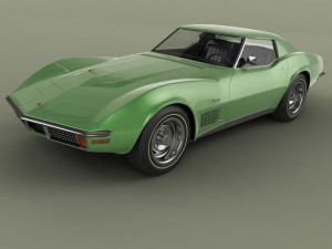 chevrolet corvette c3 coupe 1970 3D Models