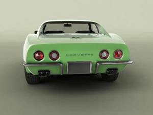 chevrolet corvette c3 coupe 1970 3D Model