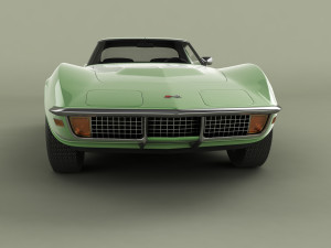 chevrolet corvette c3 coupe 1970 Modello 3D