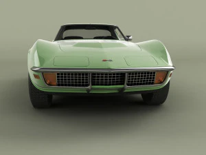 chevrolet corvette c3 coupe 1970 3D Model