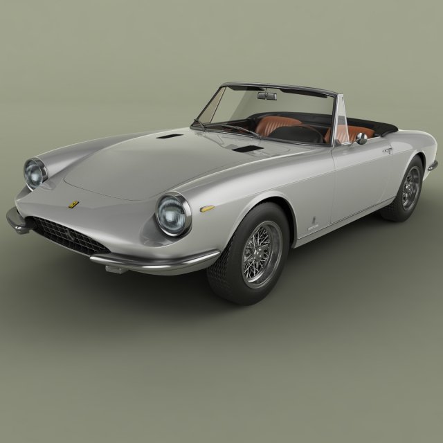 ferrari 365 gts 3Dモデル .c4d .max .obj .3ds .fbx .stl .blend 