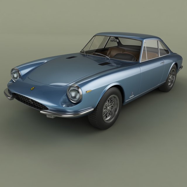ferrari 365 gtc 3D Model .c4d .max .obj .3ds .fbx .stl .blend 