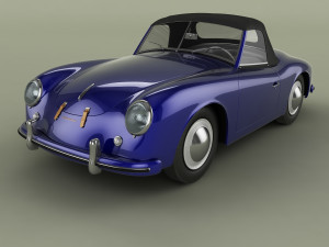 porsche 356 america roadster 3D Модель