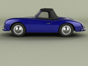 porsche 356 america roadster 3D Модель