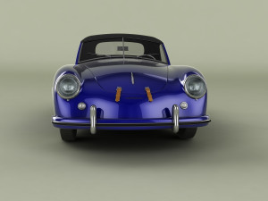 porsche 356 america roadster 3D Модель