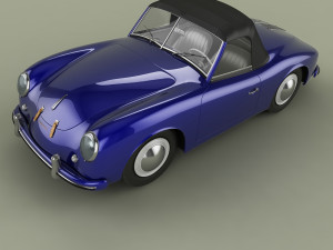 porsche 356 america roadster 3D Модель