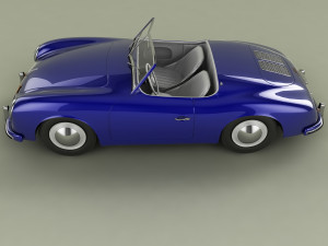 porsche 356 america roadster 3D Модель