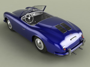 porsche 356 america roadster 3D Модель