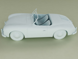 porsche 356 america roadster 3D Модель