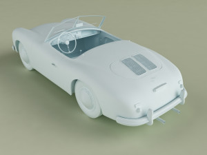 porsche 356 america roadster 3D Модель