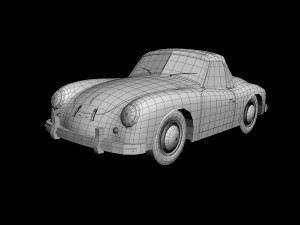 porsche 356 america roadster 3D Модель