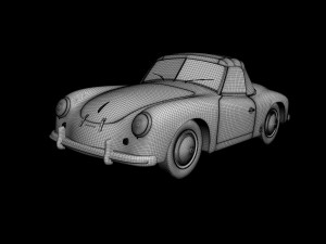 porsche 356 america roadster 3D Модель