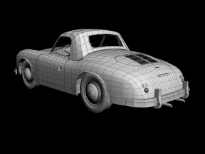 porsche 356 america roadster 3D Модель