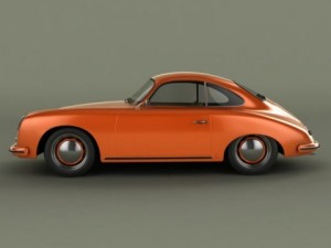porsche 356 Modelo 3D