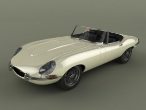 jaguar e type 3D Model