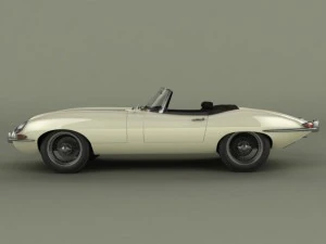 jaguar e type 3D Model