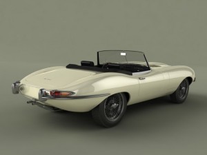 jaguar e type 3D Модель