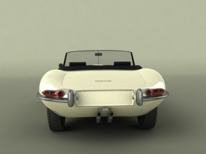 jaguar e type 3D Модель