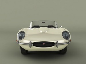 jaguar e type 3D Модель