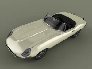 jaguar e type 3D Model