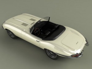 jaguar e type 3D Модель