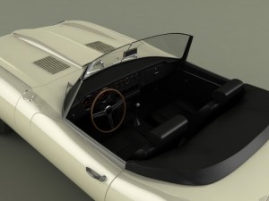 jaguar e type 3D Модель