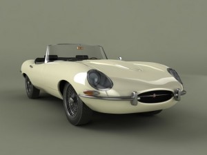 jaguar e type 3D Модель