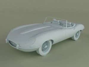 jaguar e type 3D Model