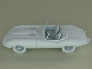 jaguar e type 3D Модель