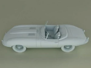 jaguar e type 3D Model