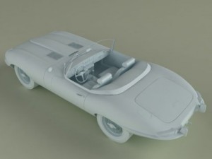 jaguar e type 3D Модель