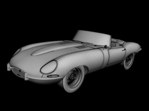 jaguar e type 3D Модель