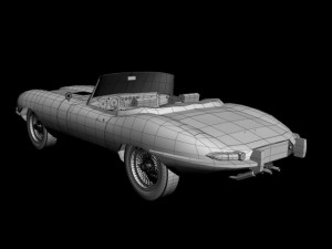 jaguar e type 3D Модель