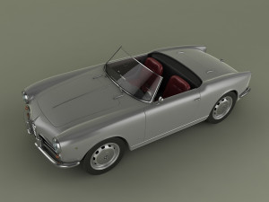 alfa romeo giulietta spider 1959 Model 3D