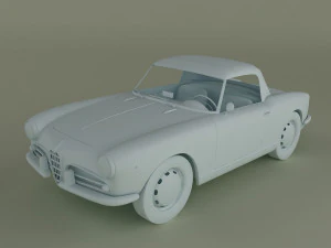 alfa romeo giulietta spider 1959 3D Model
