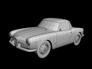 alfa romeo giulietta spider 1959 3D Model
