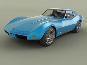 chevrolet corvette c3 cabriolet 73 Modèle 3D