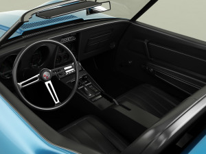 chevrolet corvette c3 convertible 73 Modèle 3D
