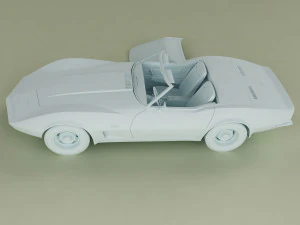 chevrolet corvette c3 convertible 73 3D Model