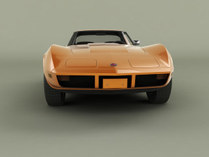 chevrolet corvette c3 coupe 1973 3D मॉडल