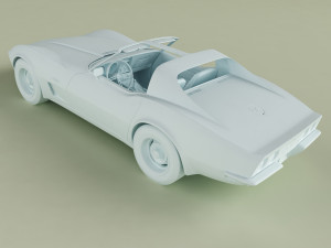 chevrolet corvette c3 coupe 1973 3D मॉडल