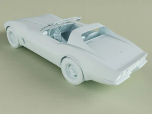 chevrolet corvette c3 coupe 1973 3D Model