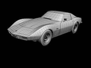 chevrolet corvette c3 coupe 1973 3D मॉडल