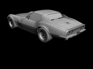 chevrolet corvette c3 coupe 1973 3D मॉडल