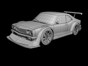 mazda rx3 racing 3Dモデル