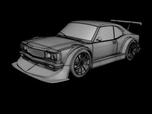 mazda rx3 racing 3Dモデル