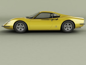dino ferrari 206gt prototipo 1 3D Модель