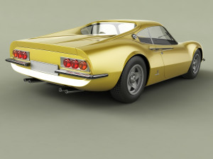 dino ferrari 206gt prototipo 1 3D Модель